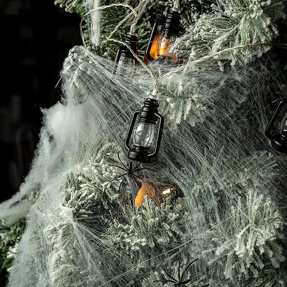 Toile D’araignée Halloween Blanche chic