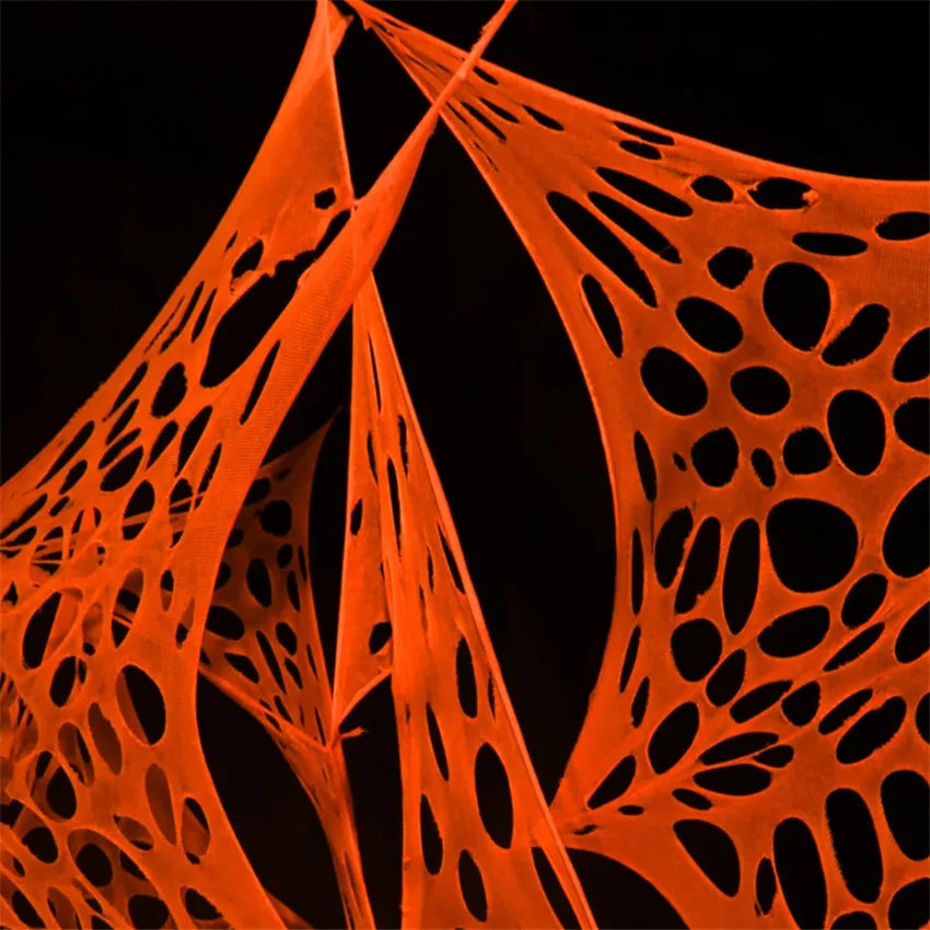 Toile d’Araignée Extensible Orange Stylé