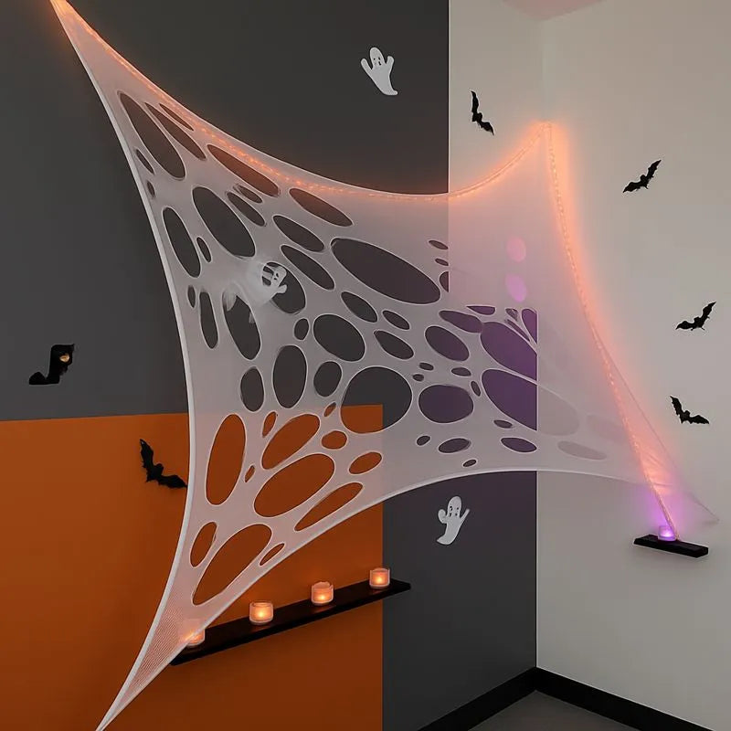 Toile d’Araignée Halloween à Trous