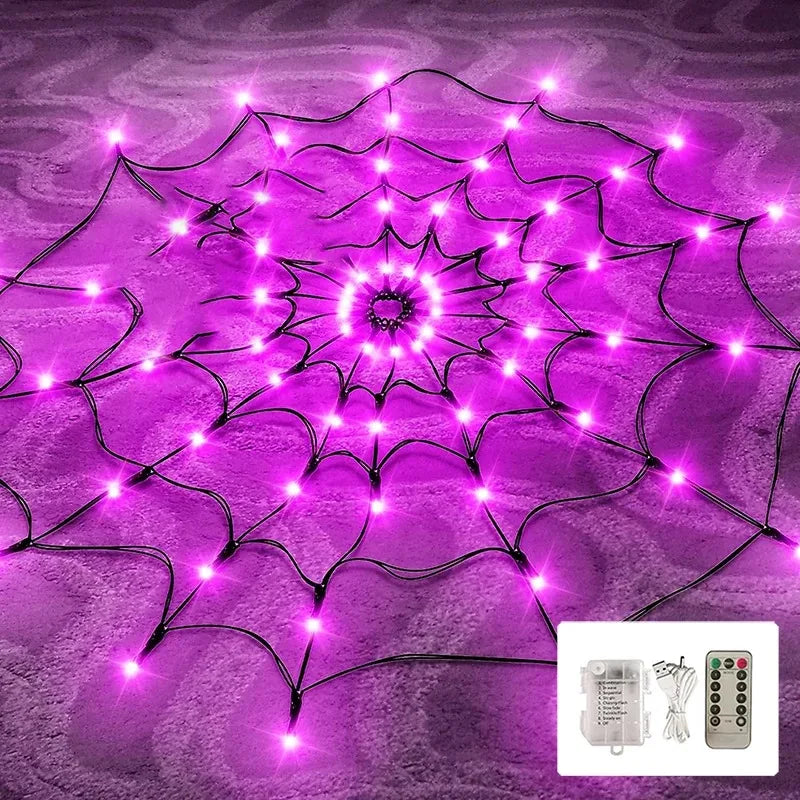 Toile d’Araignée LED Violet