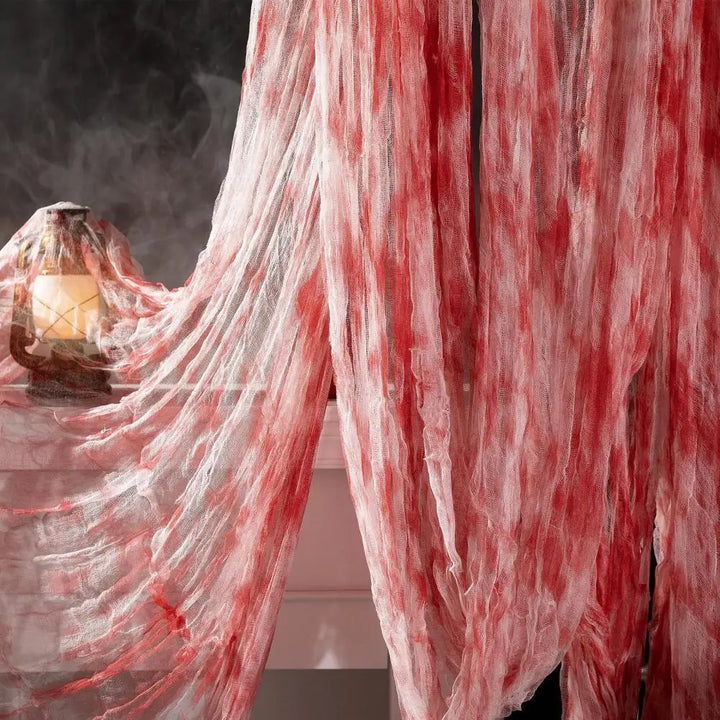 Toile d’Araignée en Tissu de Gaze ensanglantée