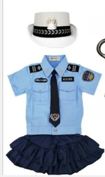 Uniforme Fille Policière blanc