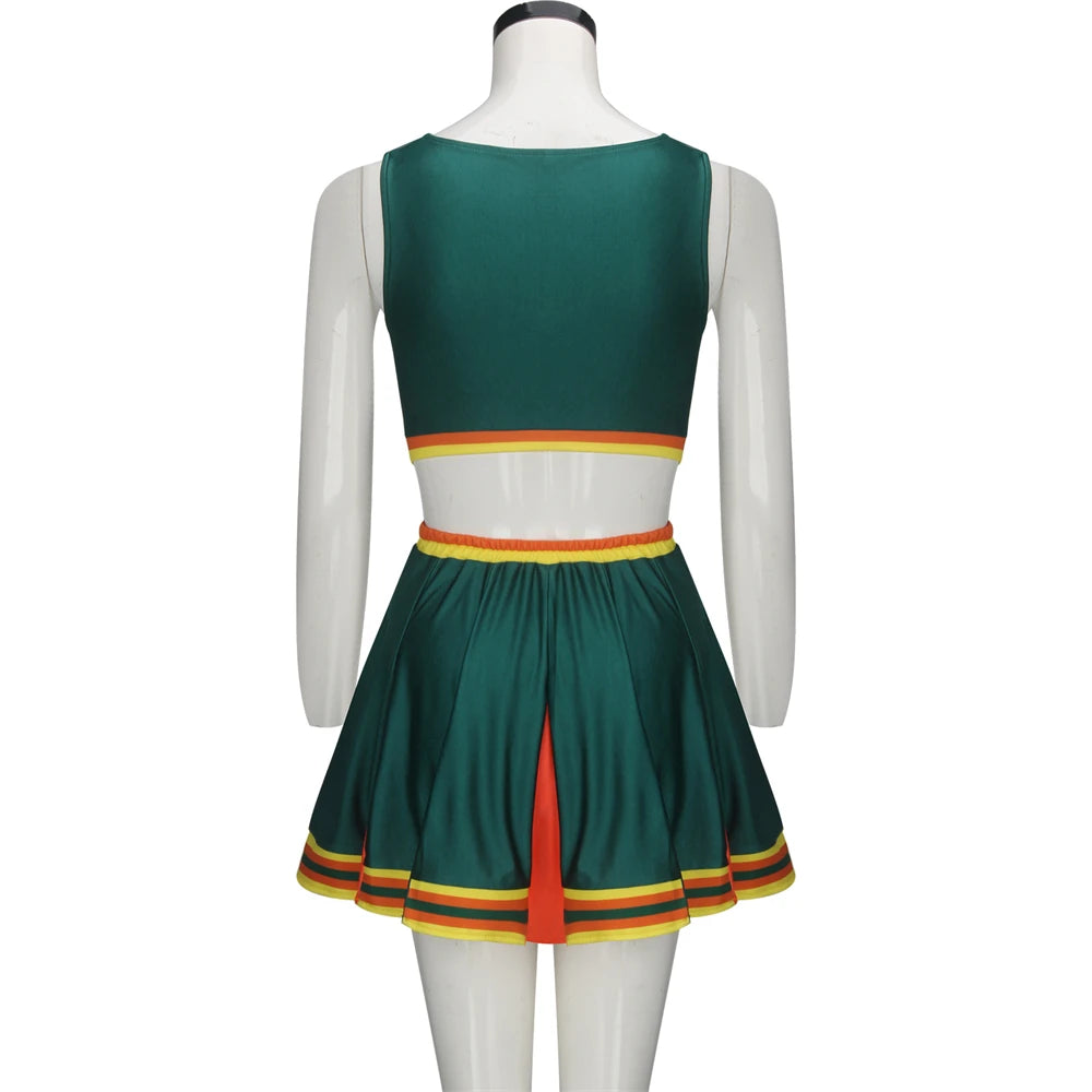 Uniforme Pompom Girl Vert fluide