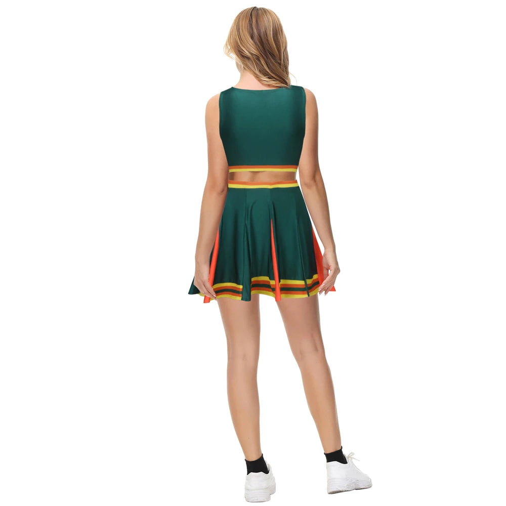 Uniforme Pompom Girl Vert stylé