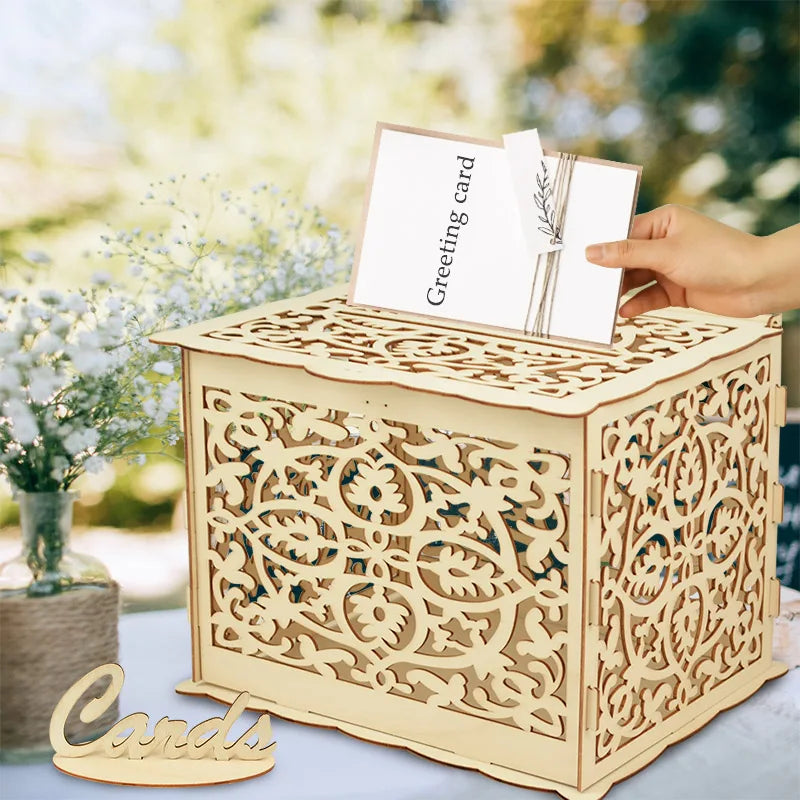 Urne Enveloppe en Bois Elégant Moderne