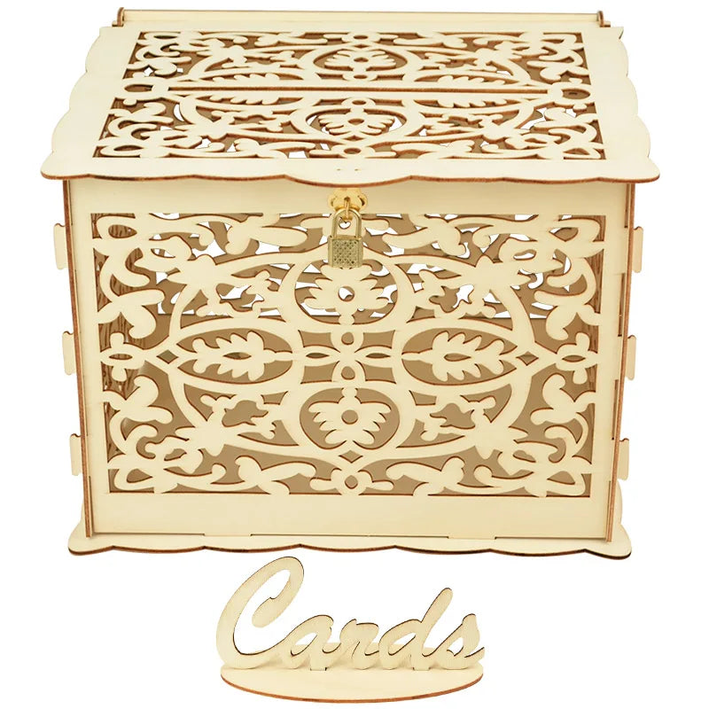 Urne Enveloppe en Bois Elégant Unique