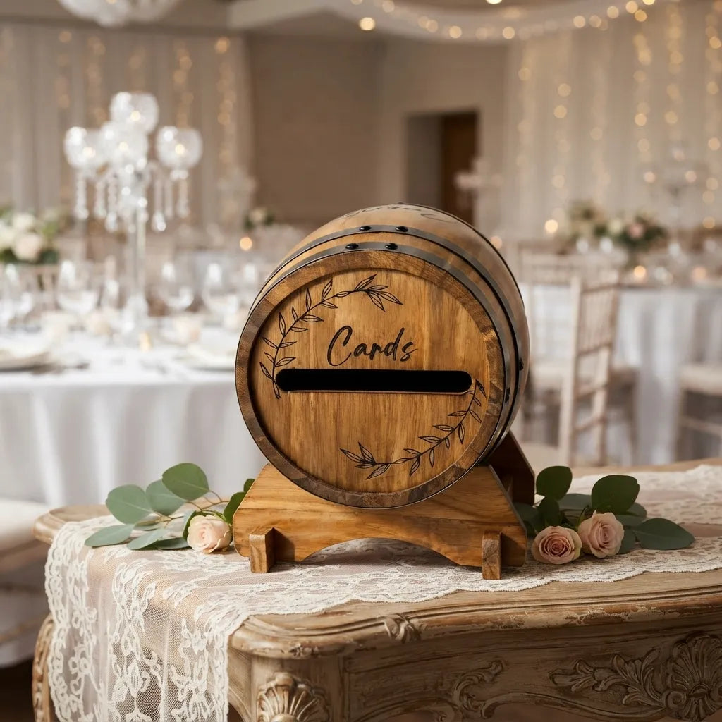 Urne Mariage Baril de Whisky Minimaliste