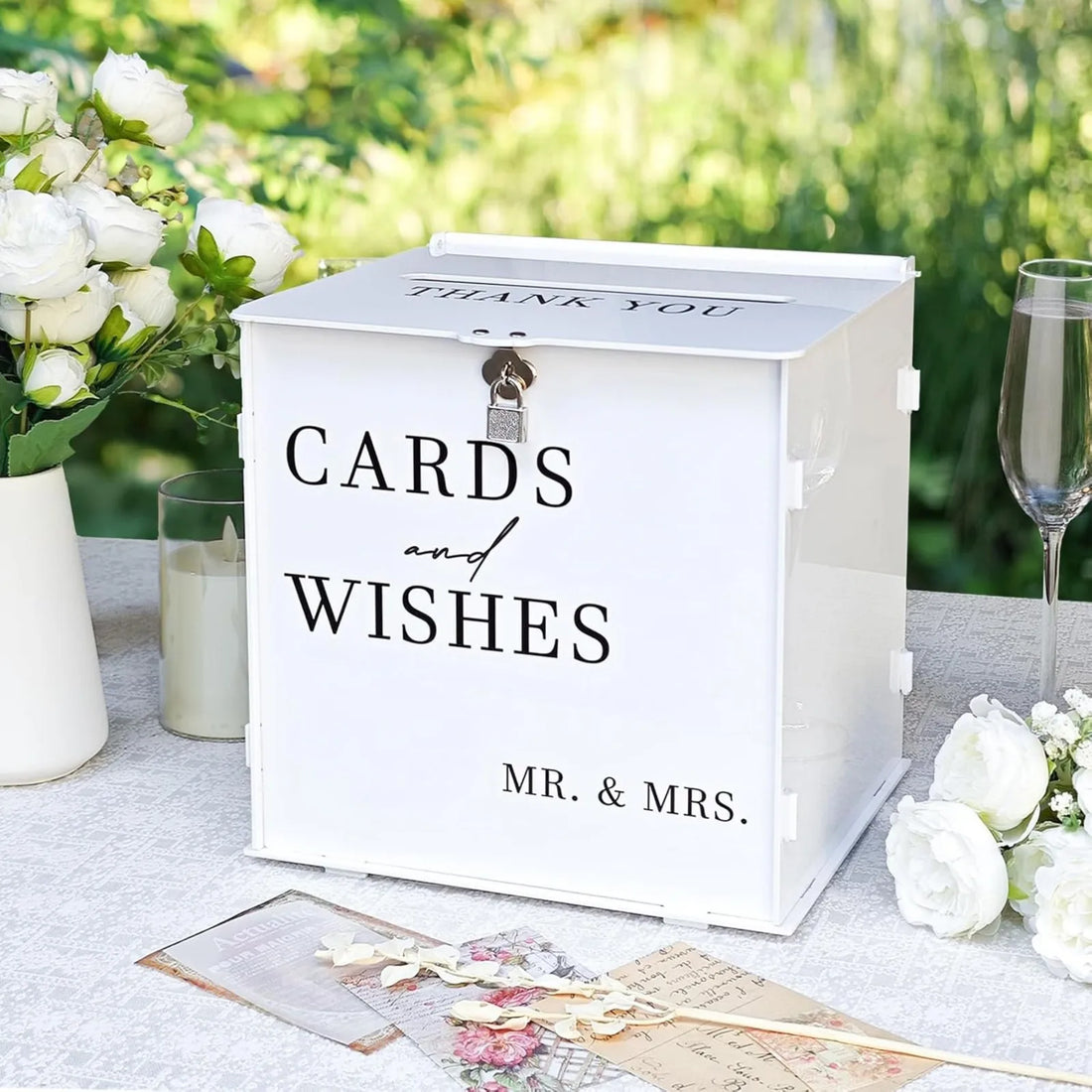 Urne Mariage Chic élégant minimaliste