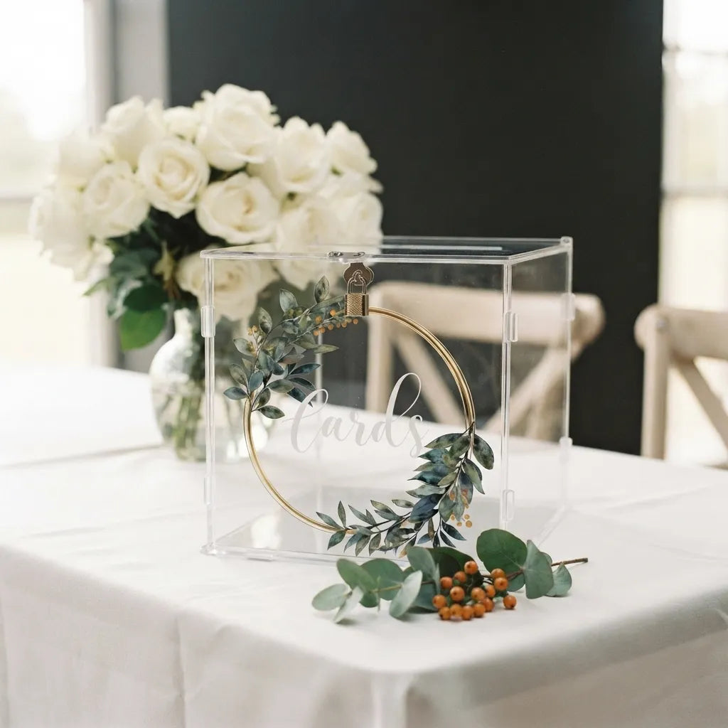 Urne Mariage Nature romantique Transparent
