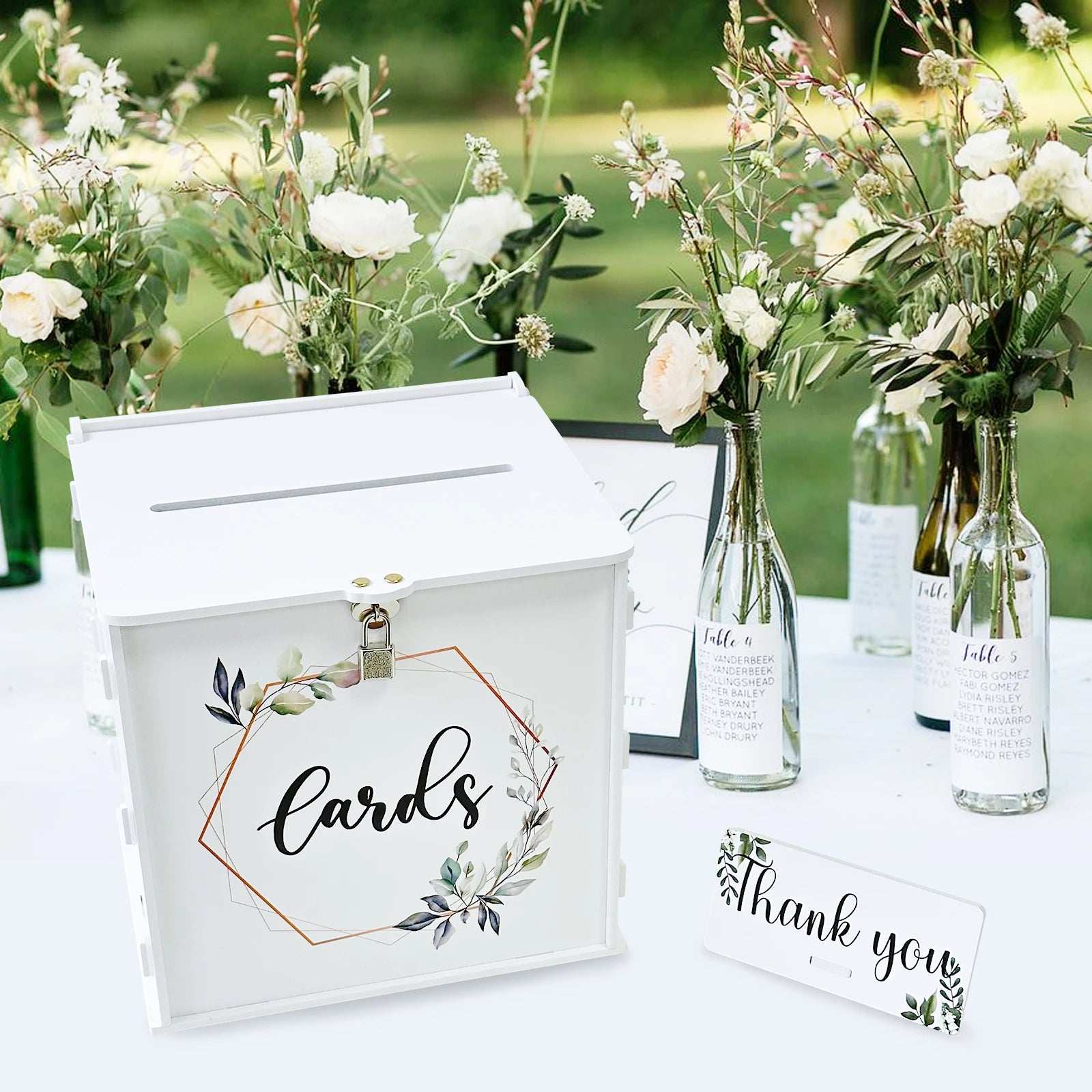 Urne Mariage à Serrure Champêtre