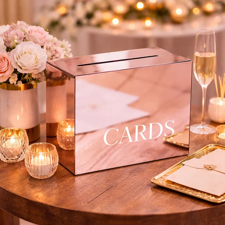 Urne Mariage en Acrylique Rose Gold 