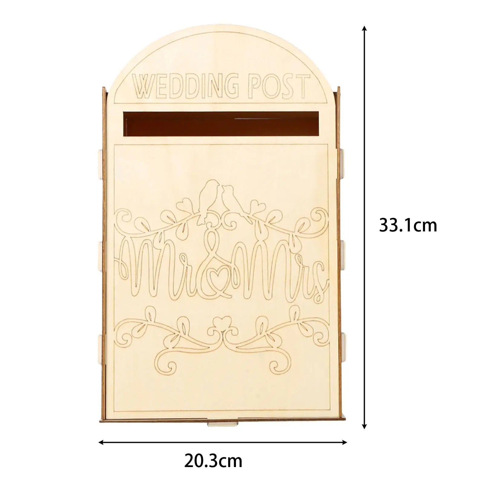 Urne Mariage en Bois Créative Minimaliste