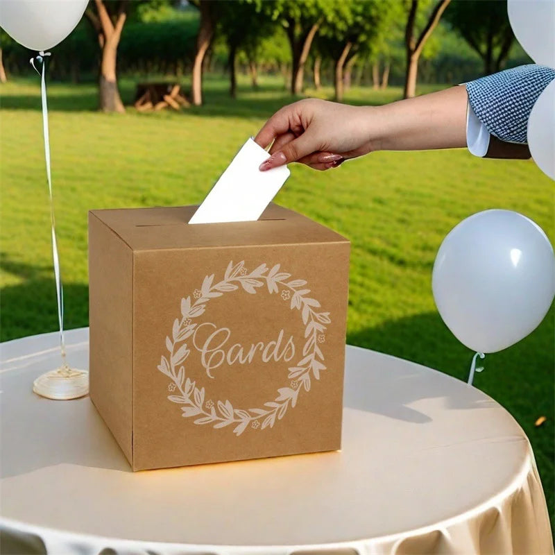 Urne Mariage en Carton Chic