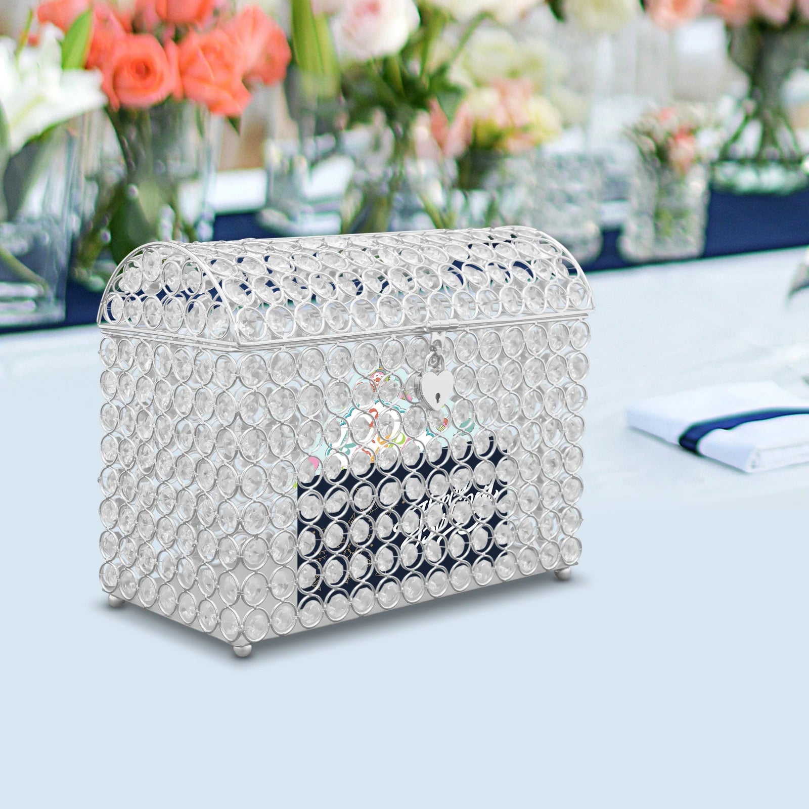 Urne Mariage en Verre Originale Brillant