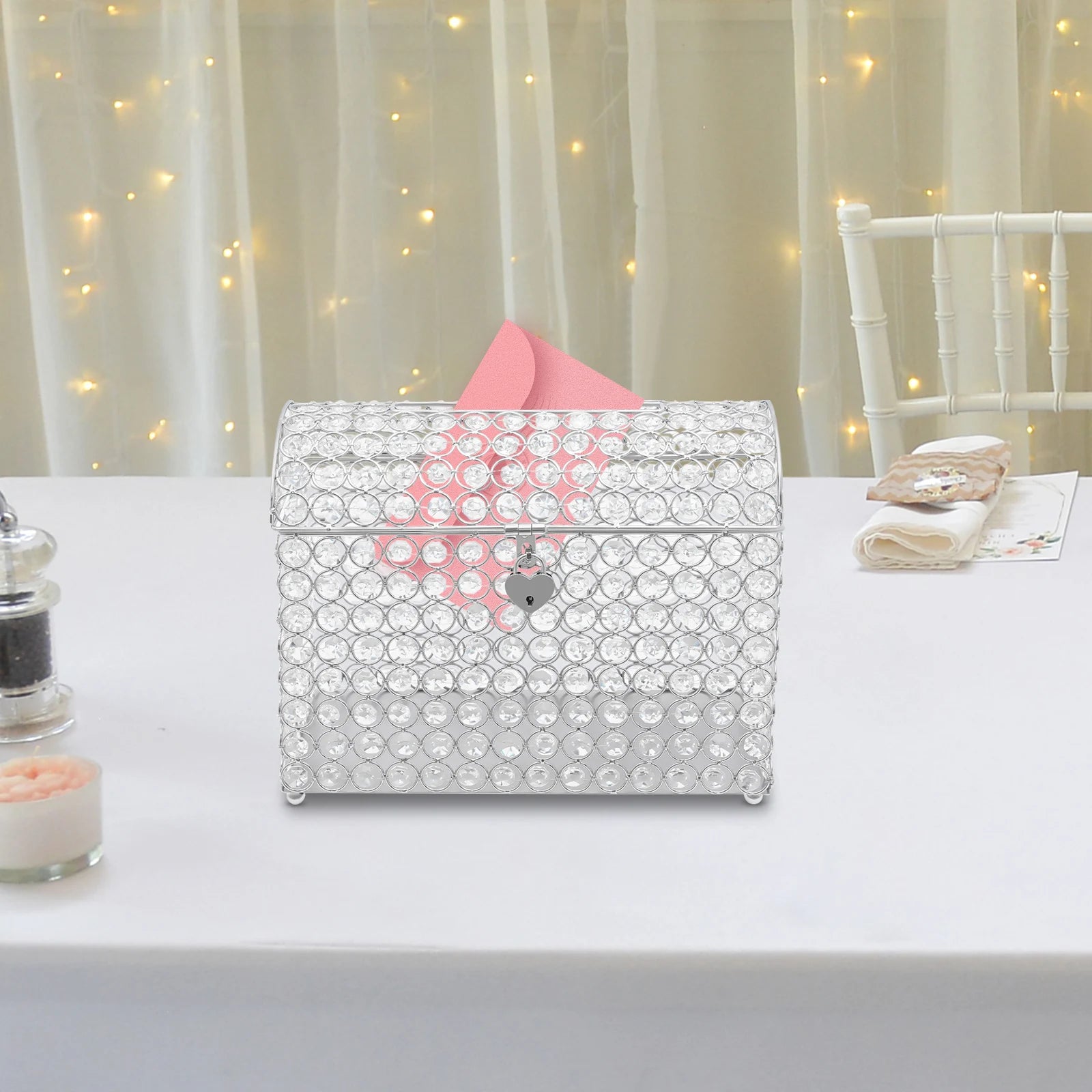 Urne Mariage en Verre Originale Chic