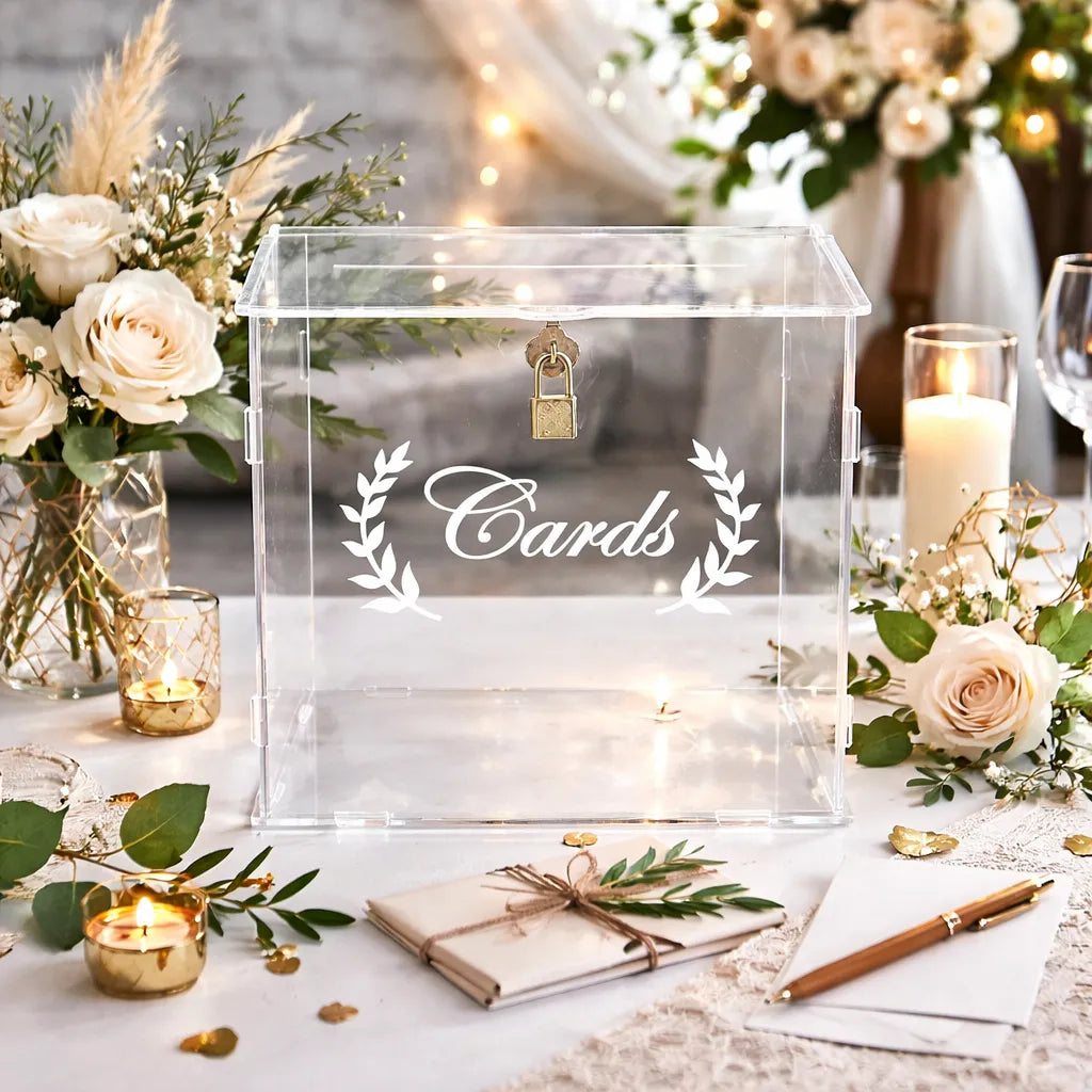 Urne Transparente Mariage Design
