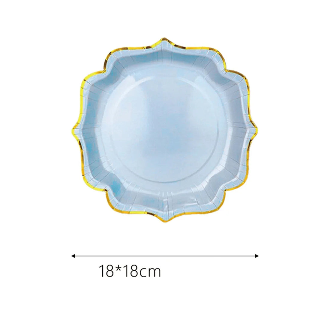 Vaisselle Jetable Bleue Mariage Elégante Assiette