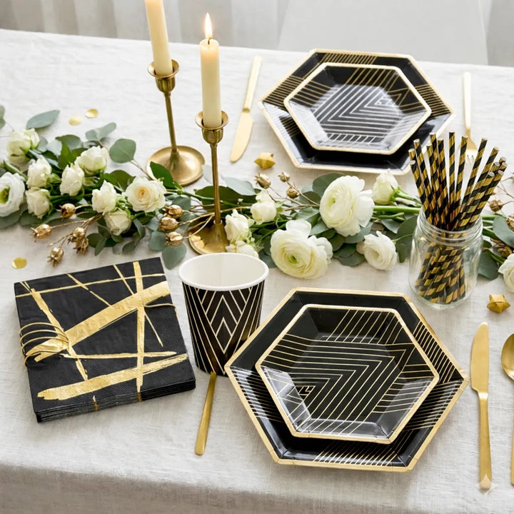 Vaisselle Jetable Elégante Moderne