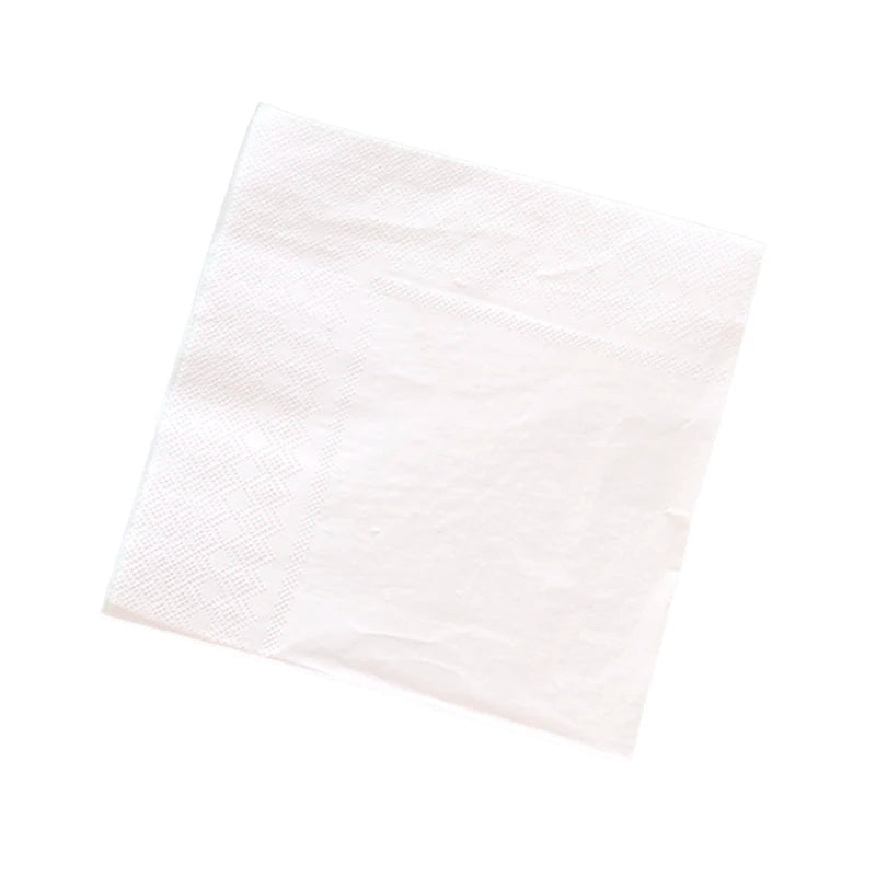 Vaisselle Jetable Mariage Blanche et Dorée Serviette