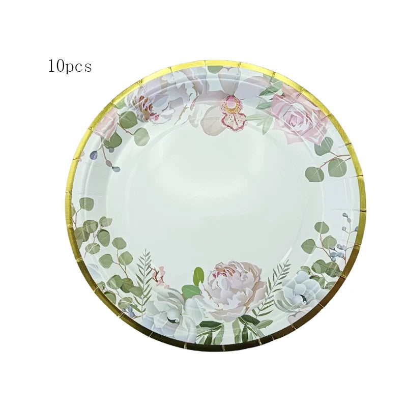 Vaisselle Jetable Mariage Nature Unique