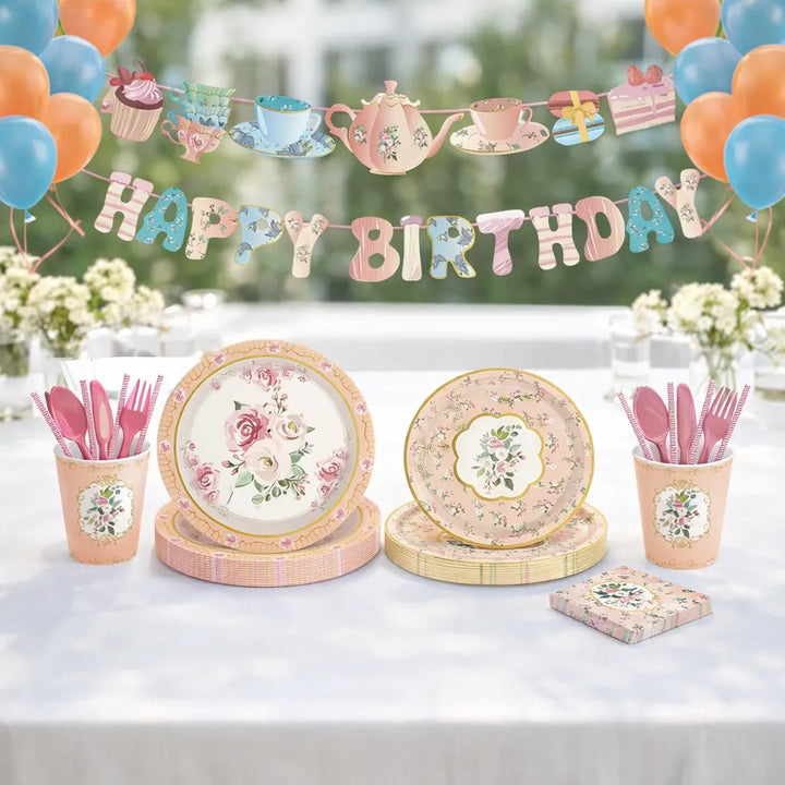 Vaisselle Jetable Mariage Vintage Champêtre