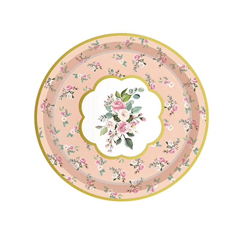 Vaisselle Jetable Mariage Vintage Champêtre Unique
