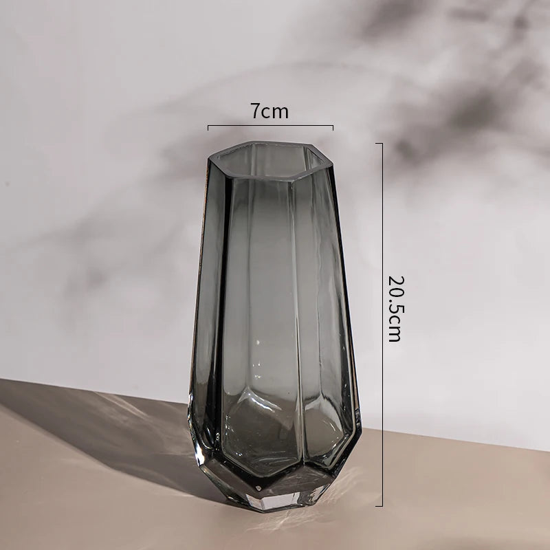 Vase Transparent Centre de Table Contemporain Chic