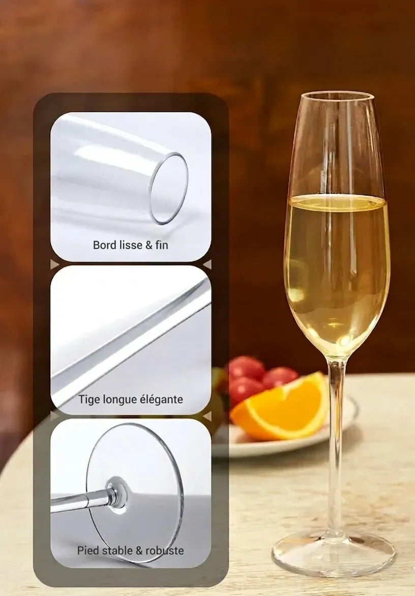 Verre à Champagne Incassable Mariage Robuste