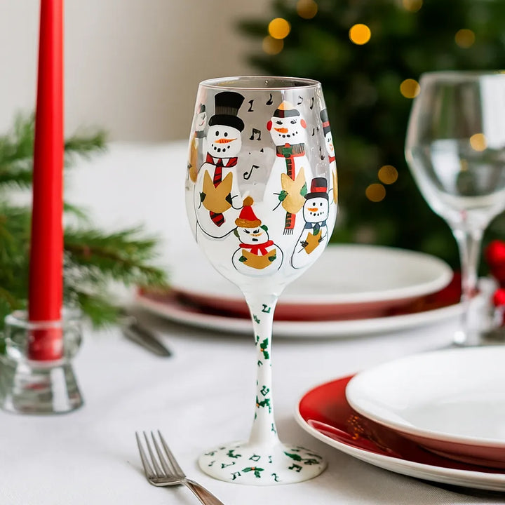 Verre à Pied Bonhomme de Neige