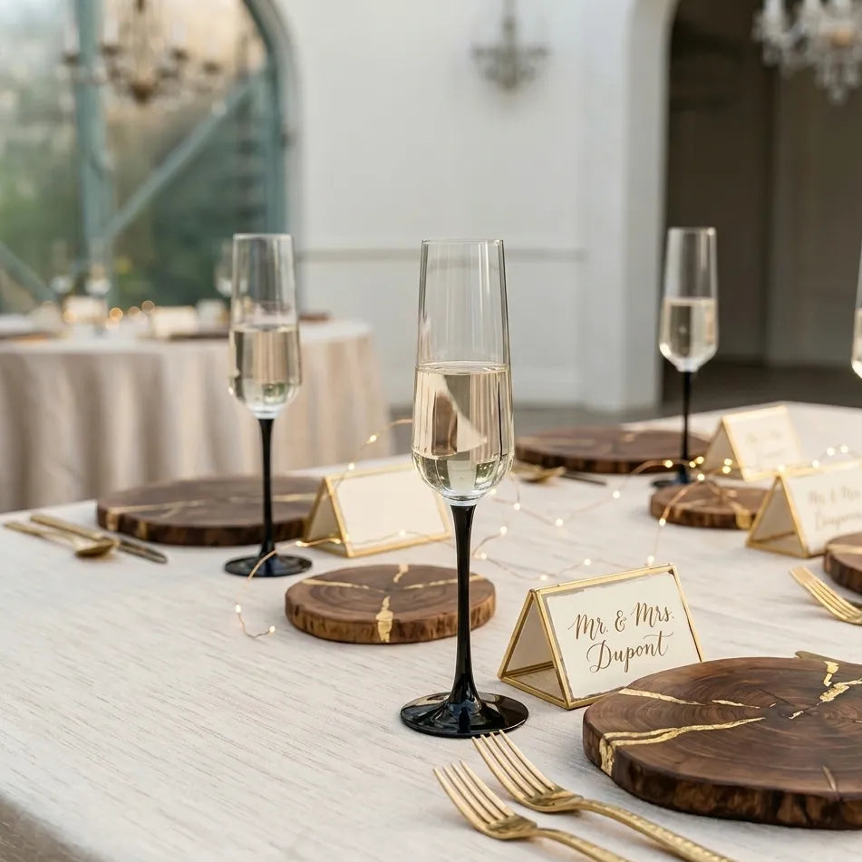 Verre à Pied Mariage Design