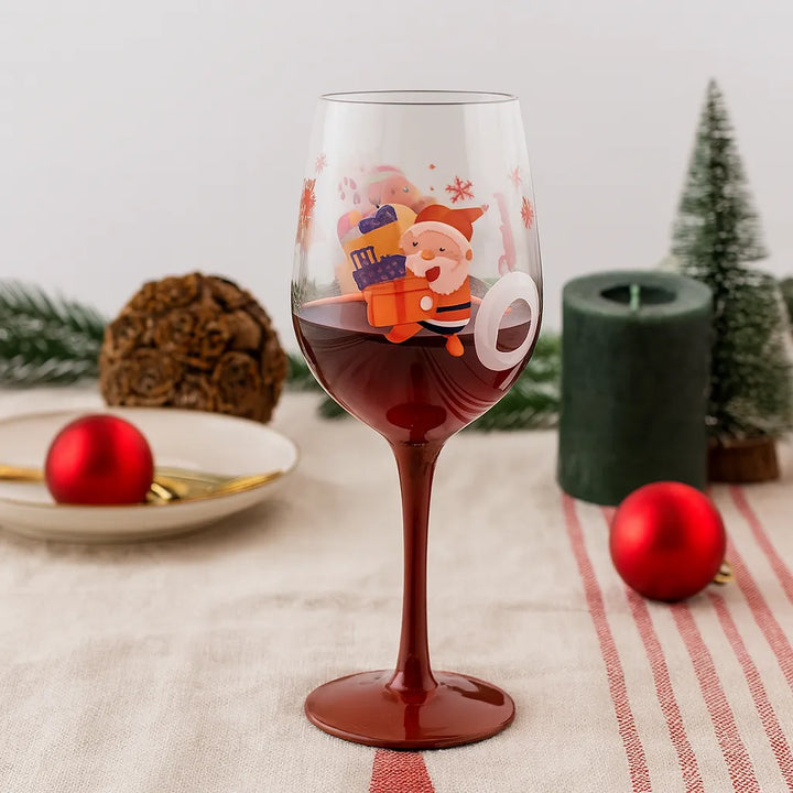 Verre à Pied Père Noël