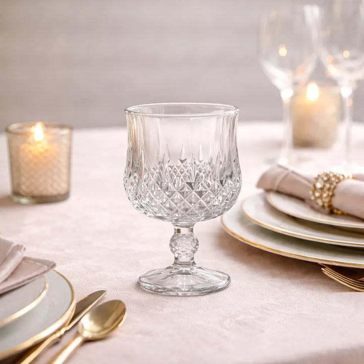 Verre à Pied à Texture Transparent Mariage