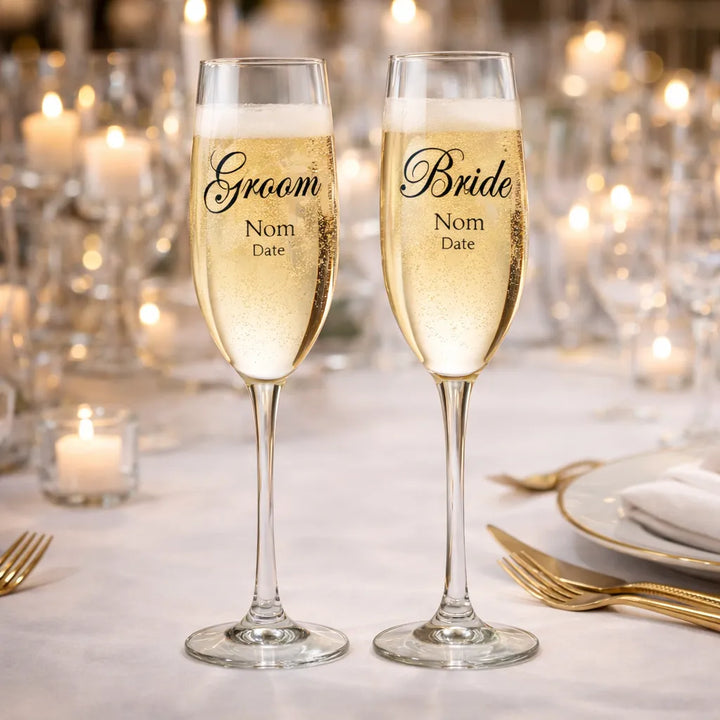 Verres à Champagne à Personnaliser