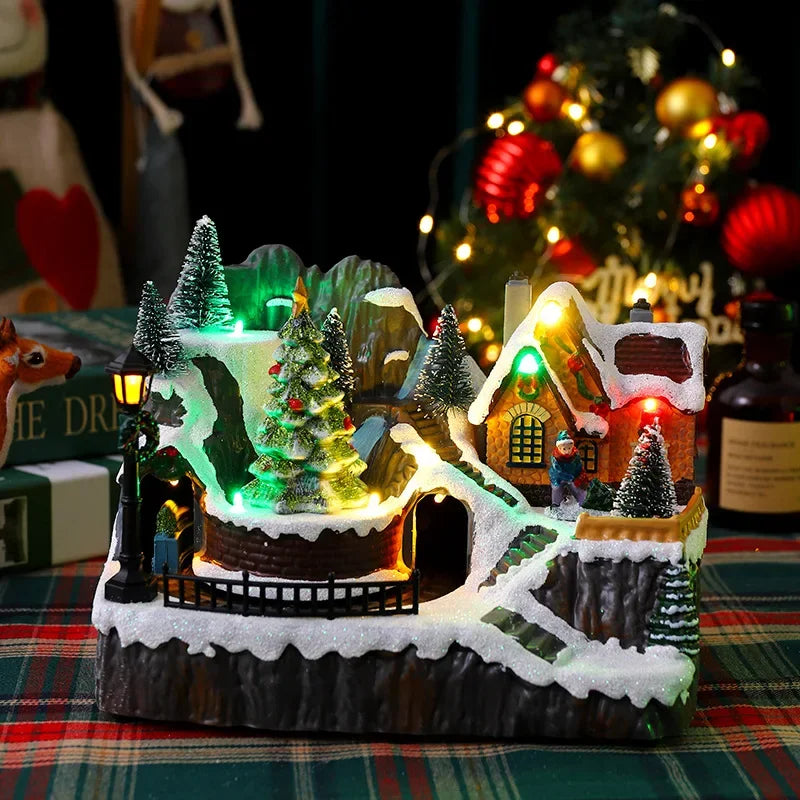 Village de Noël Led Musical Légère 