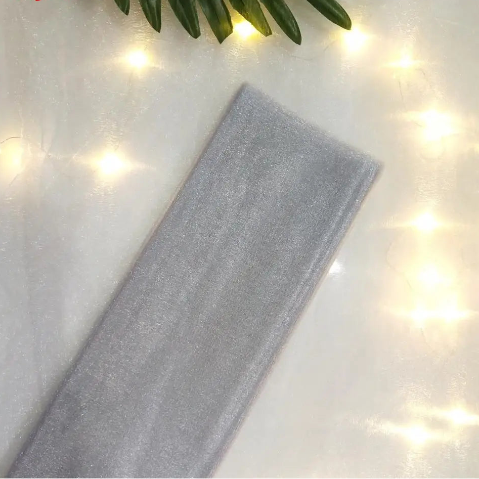 Voilage Arche Mariage Gris en Organza Chic