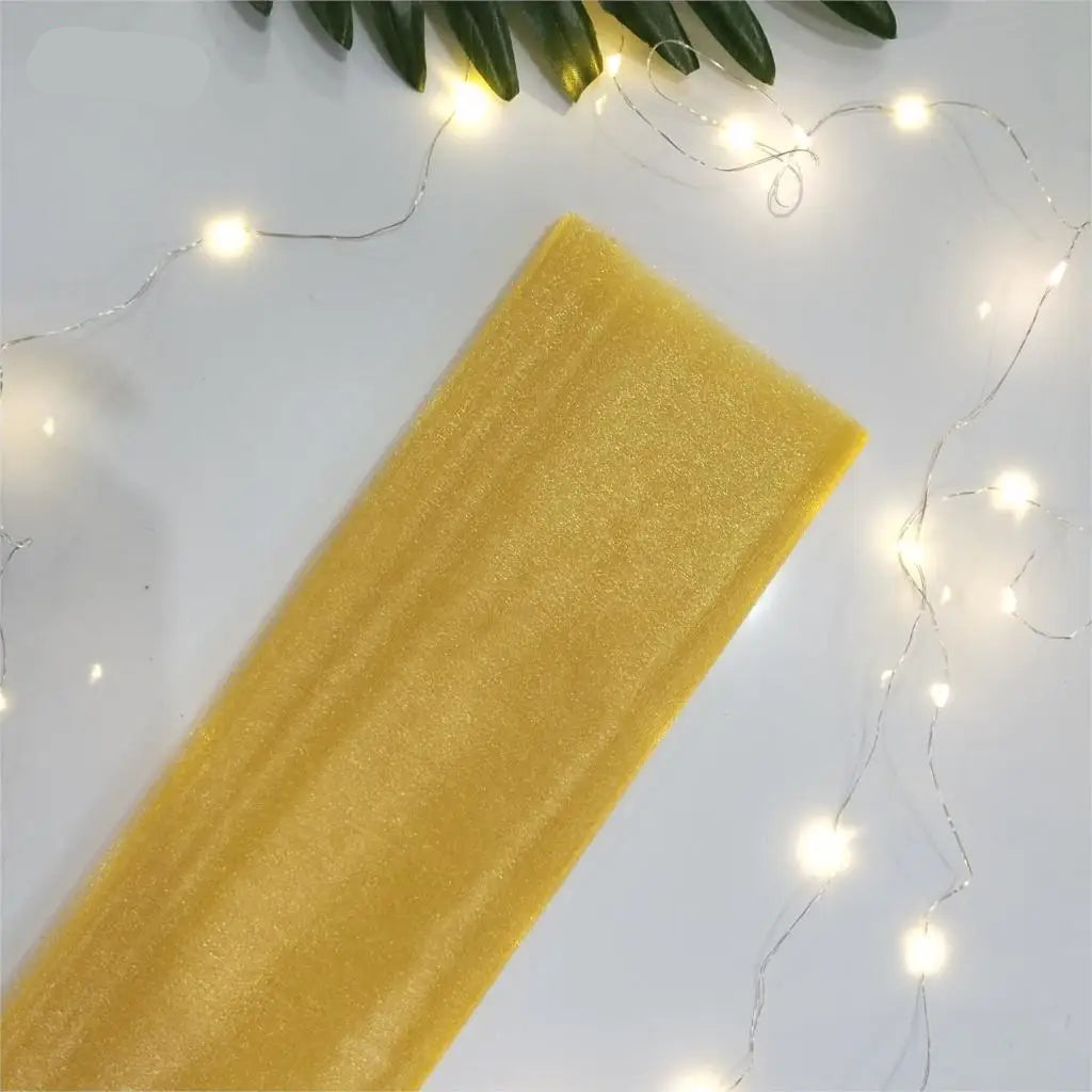 Voilage Arche Mariage Or en Organza Chic