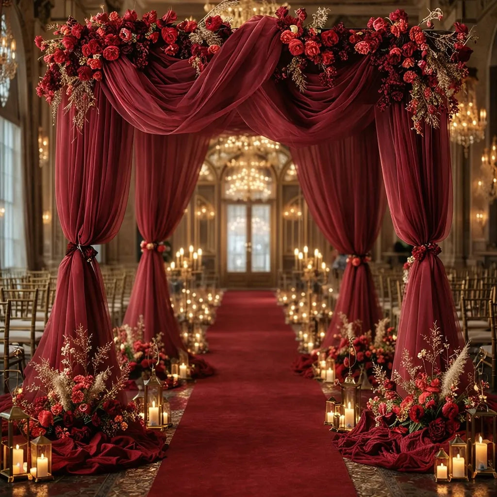 Voilage Arche Mariage Romantique Bordeaux