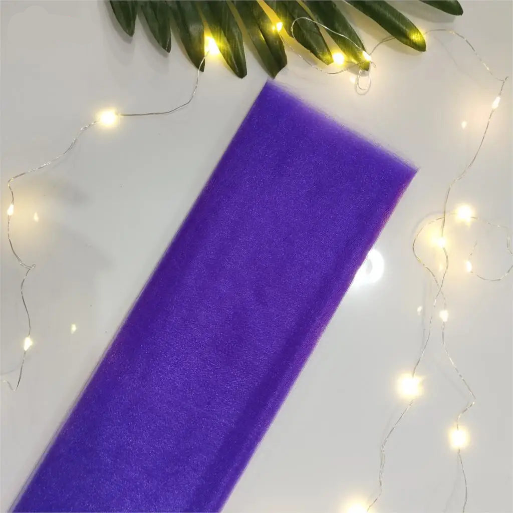 Voilage Arche Mariage Violet en Organza Chic