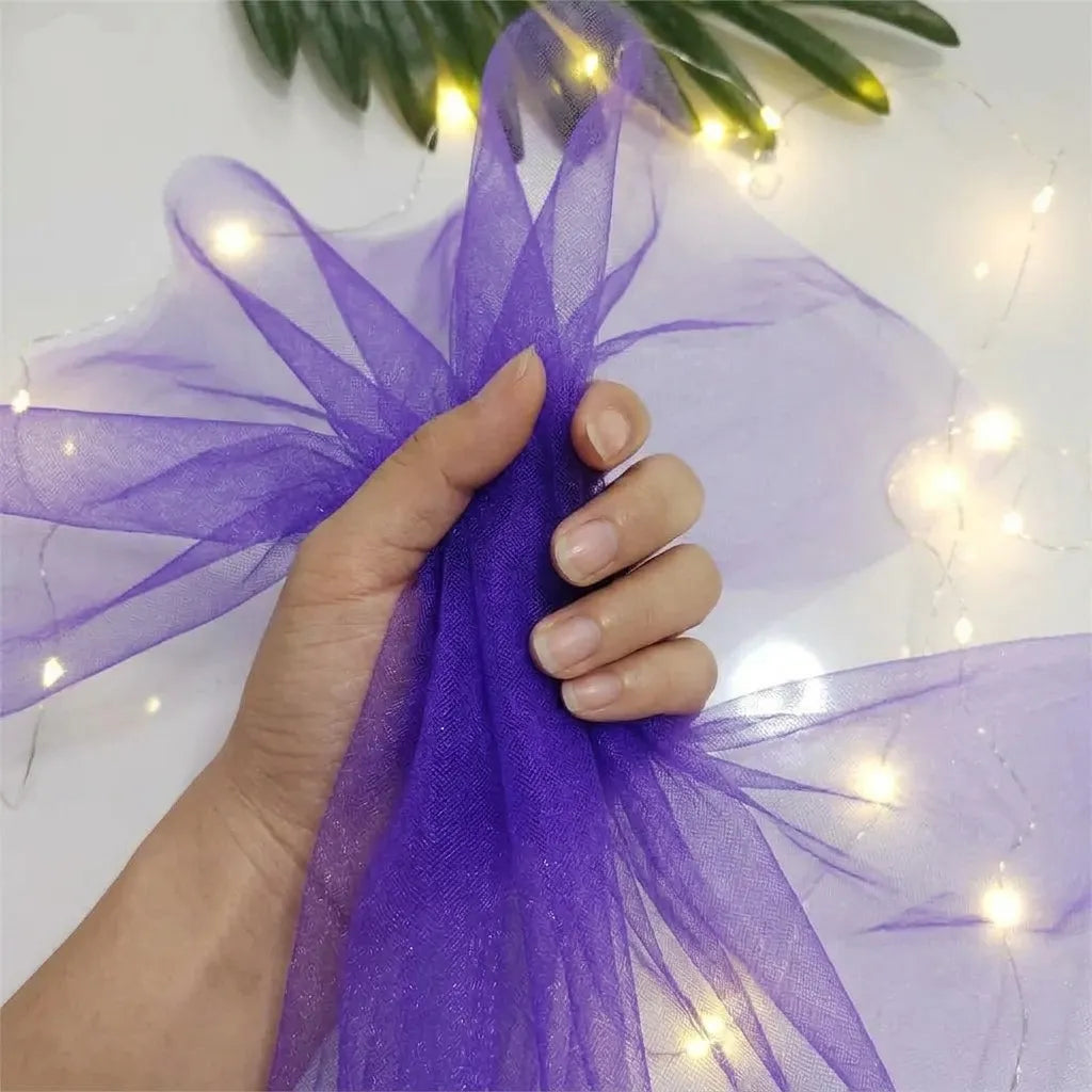 Voilage Arche Mariage Violet en Organza Unique