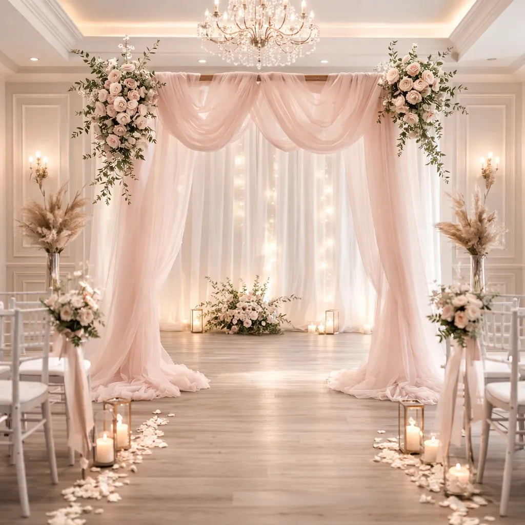 Voilage Arche Mariage Épuré