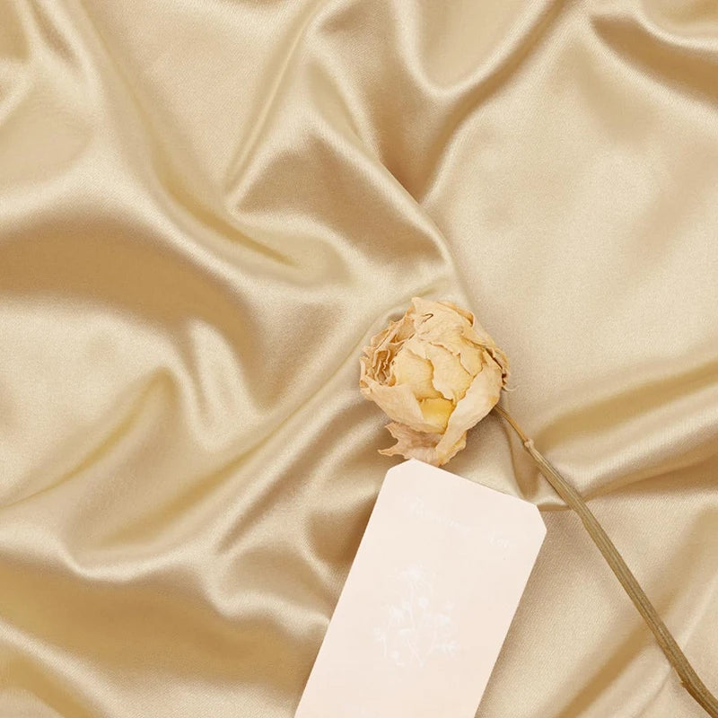 Voilage Plafond Or Satiné Mariage Design