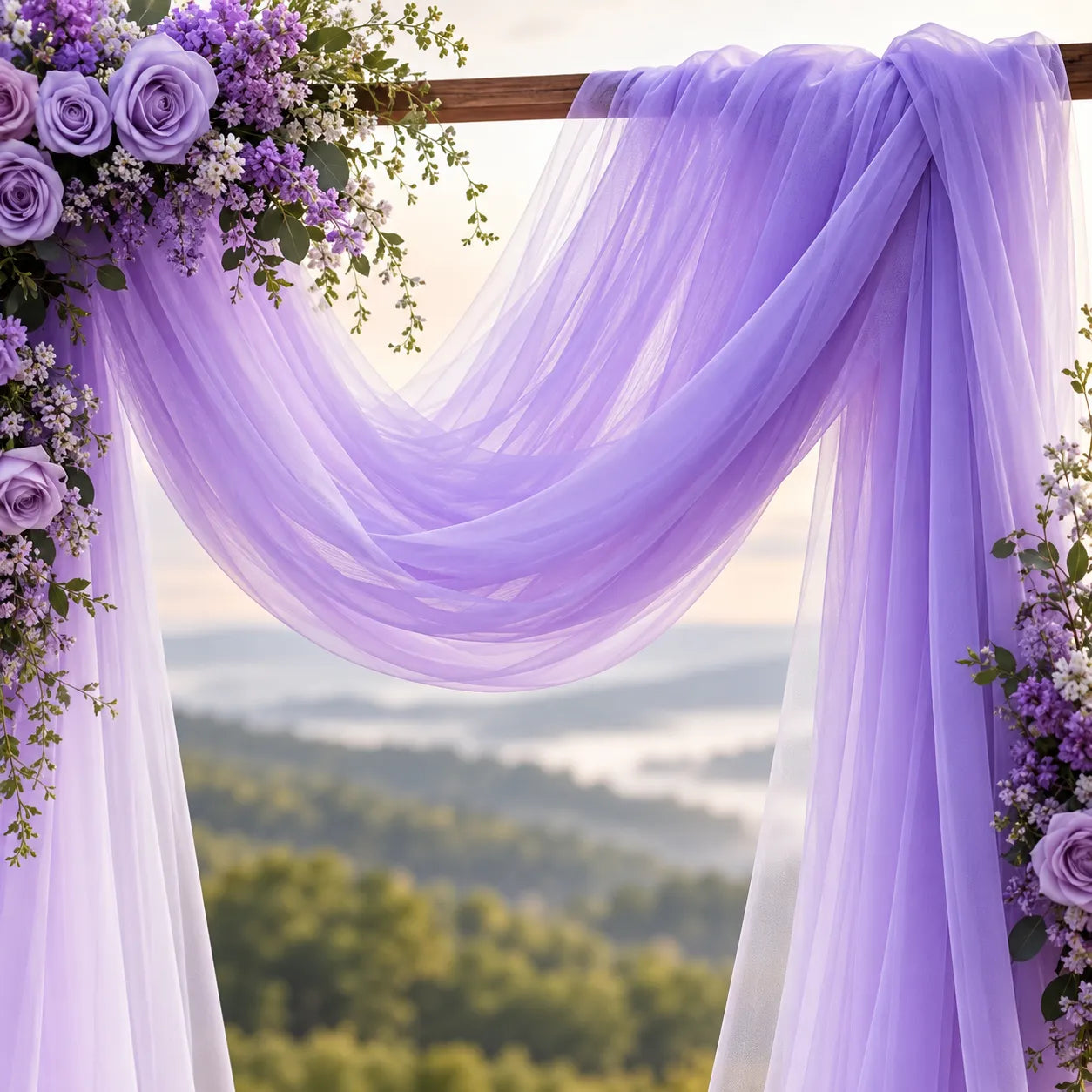 Voilage Violet pour Arche élégant