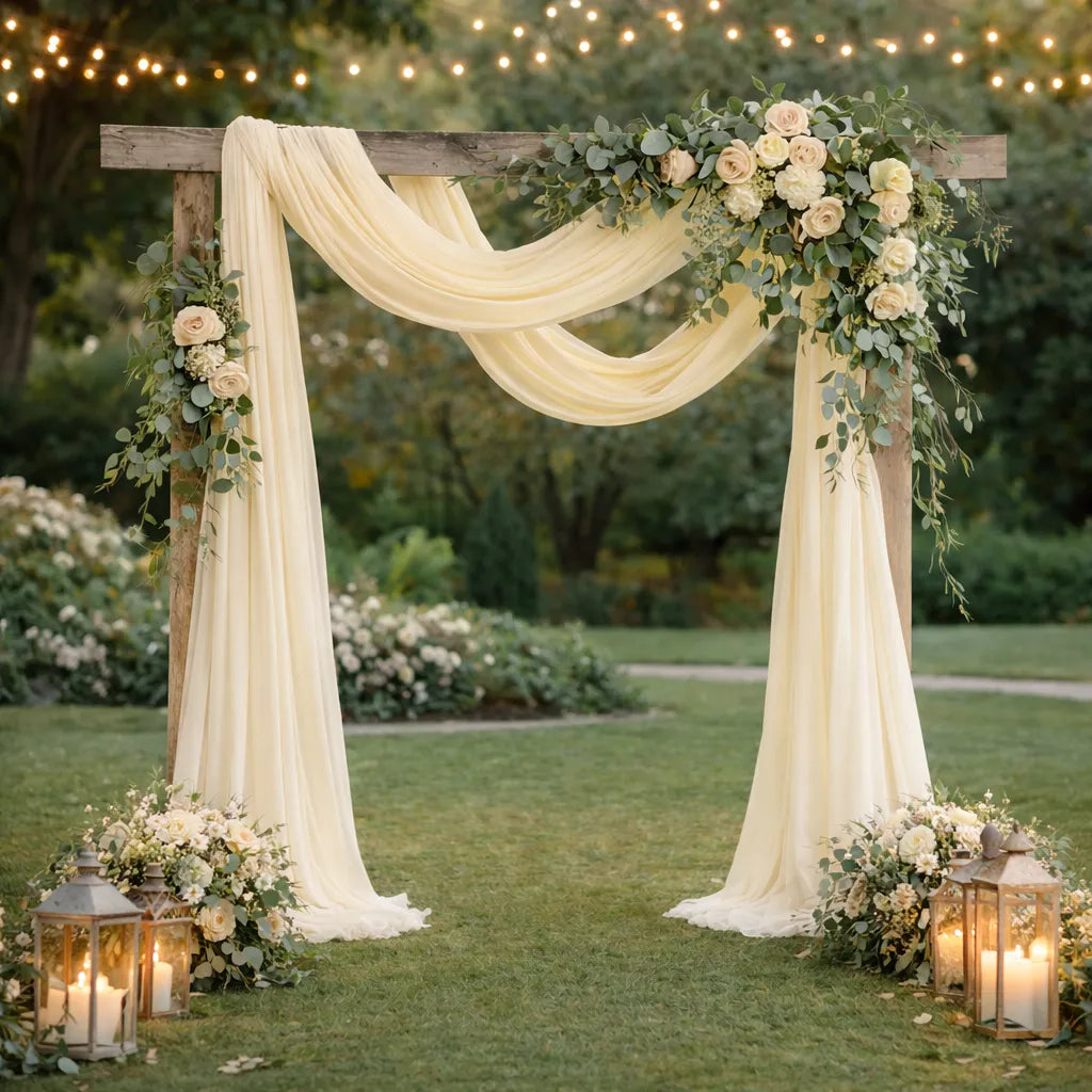 Voile Ivoire Arche Mariage