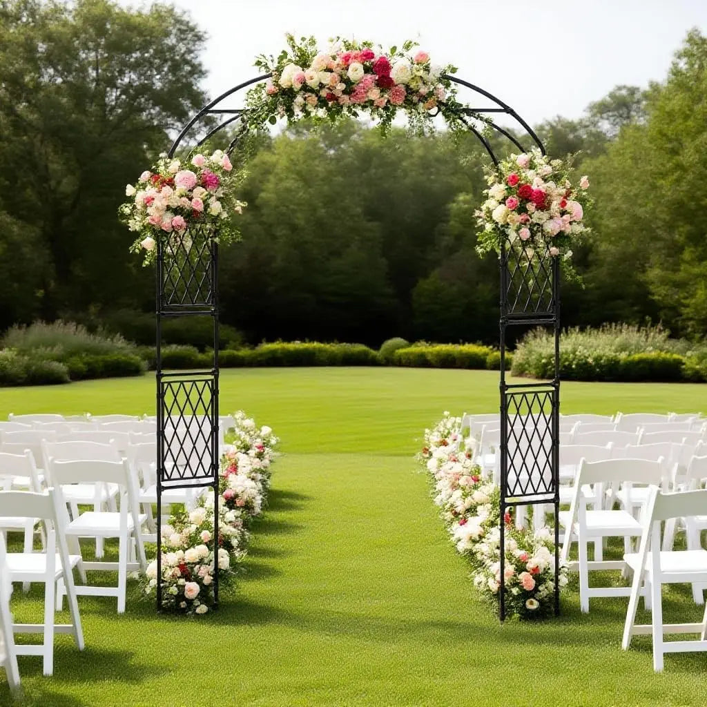 arc décoratif mariage en métal