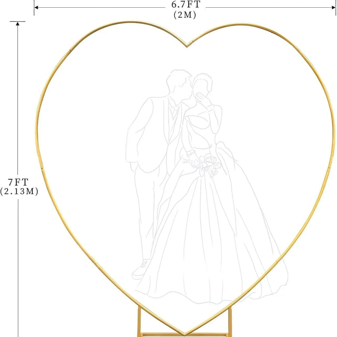 arche mariage élégante cœur sublime