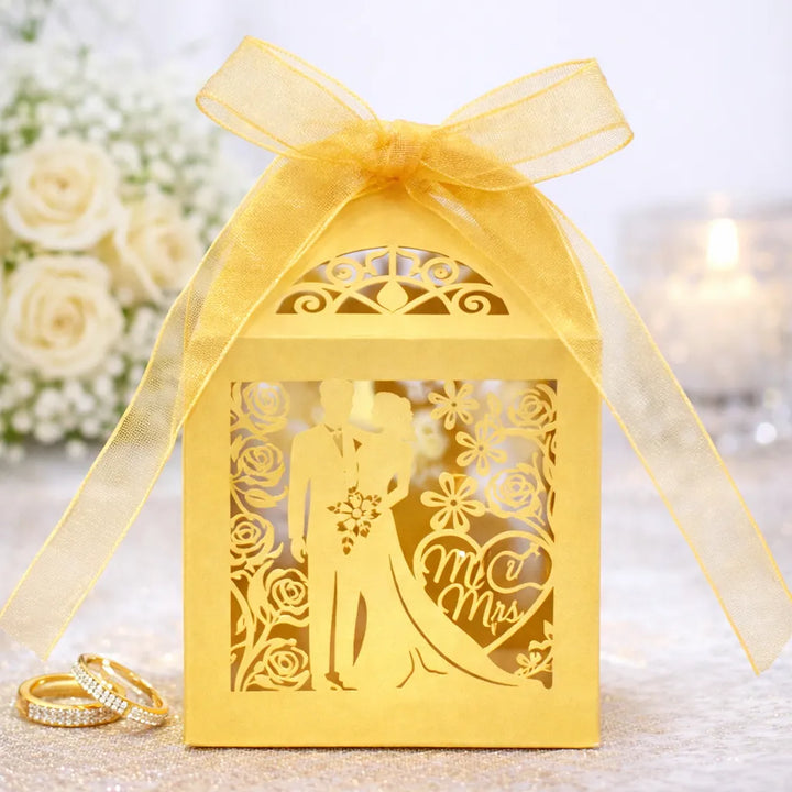 boîte à dragées élégante festif