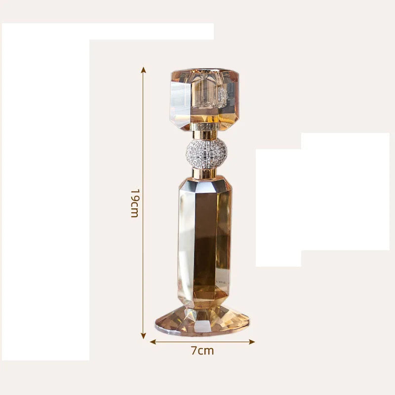 bougeoir en verre ambré mariage spéciale