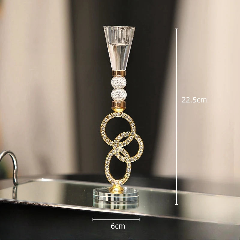 bougeoir mariage luxueux en cristal spécial