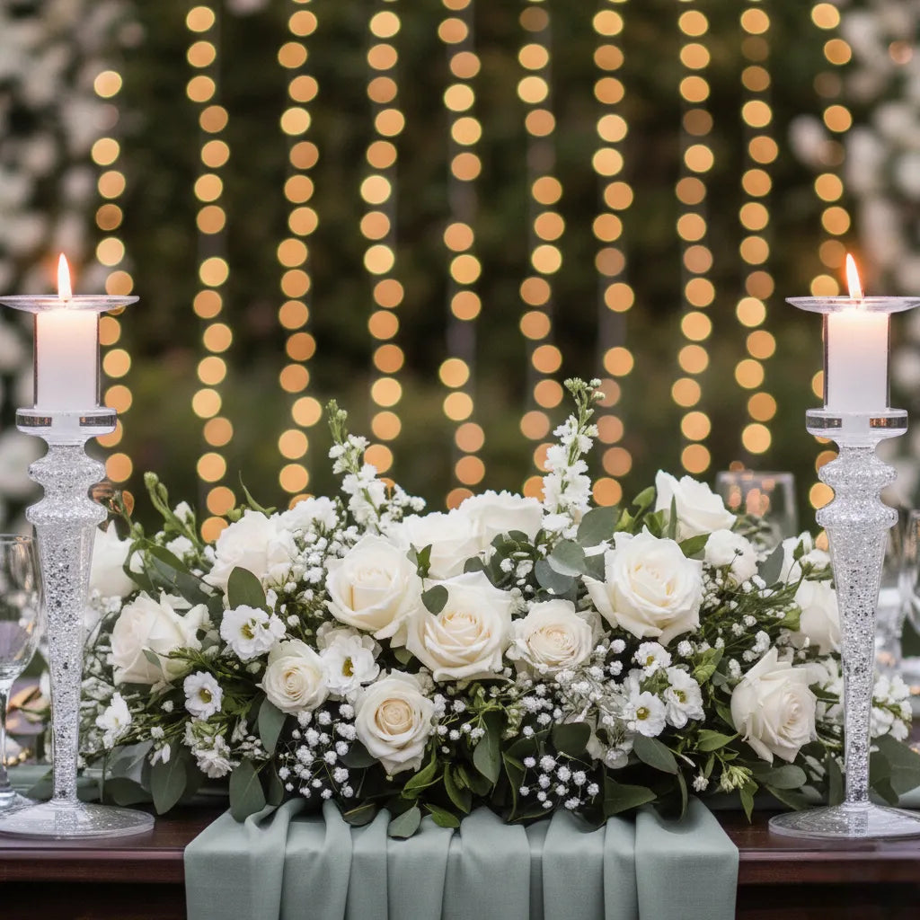 bougeoir mariage transparent en verre