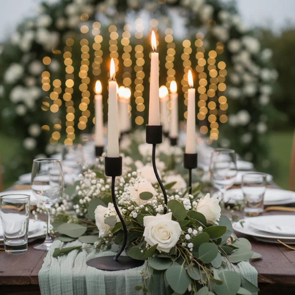 bougeoir noir design mariage chic